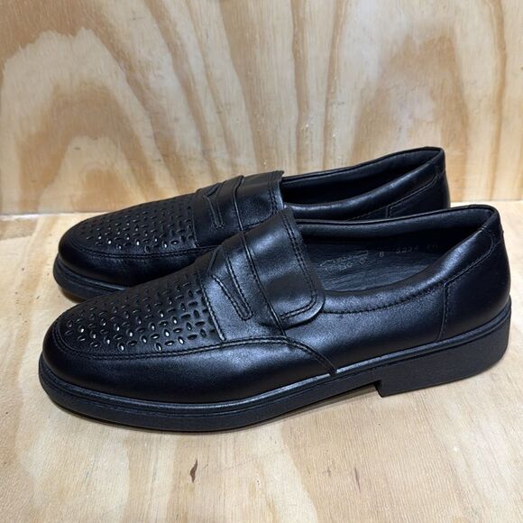 Men's ROHDE Casual Black Loafers Men’s size 8 - Picture 3 of 8